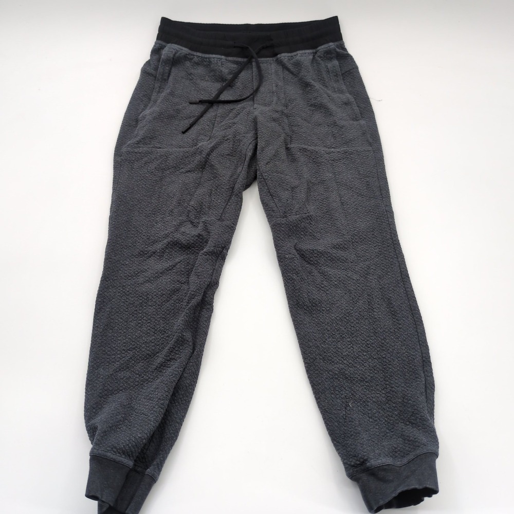 Lululemon At Ease Textured Jogger Men's M Pants Sweatpants Gray LM5642S Jogger